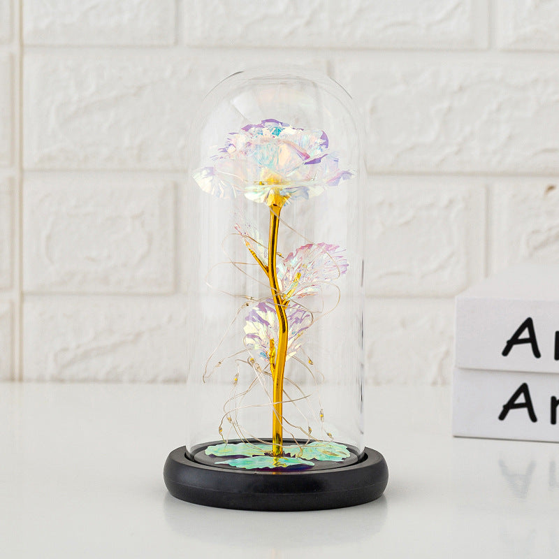 Preserved Rose Under Glass