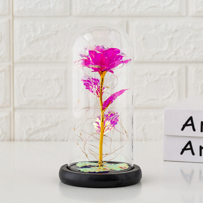Preserved Rose Under Glass