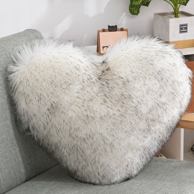 Heart-Shaped Plush Pillow