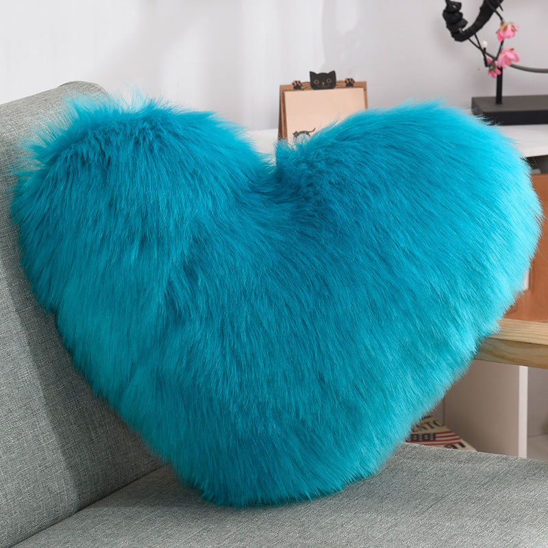 Heart-Shaped Plush Pillow