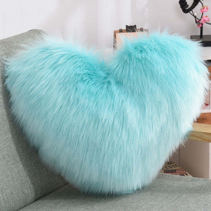 Heart-Shaped Plush Pillow